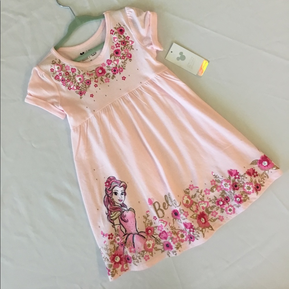 3T Disney Princess Pink Belle Dress